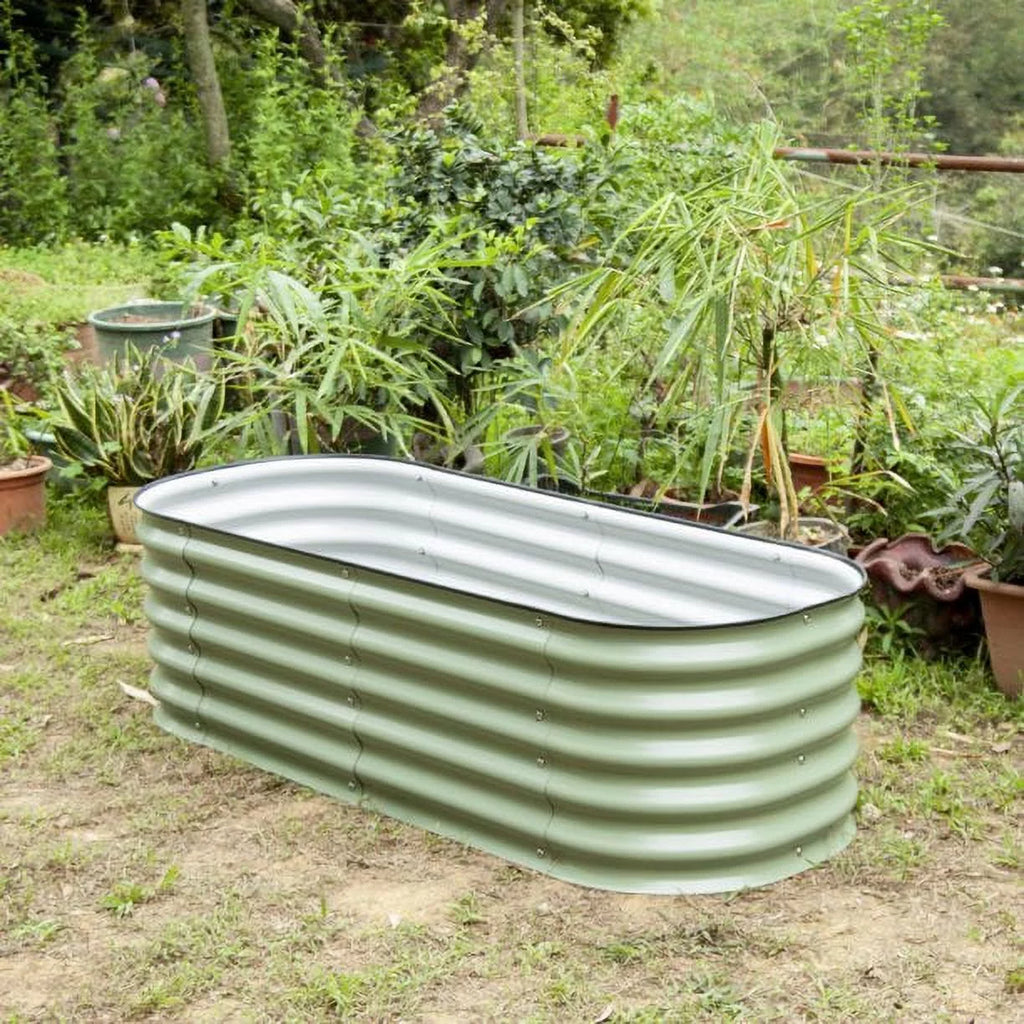 17" Tall 5'X2' Metal Corrugated Raised Garden Bed Kit K4363