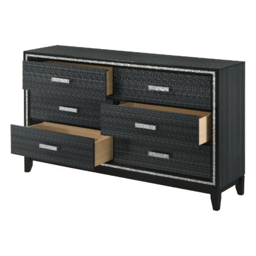 Weathered Black Dresser Z30912