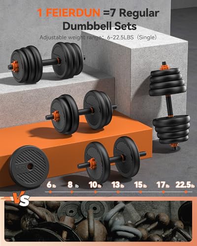 Adjustable Dumbbells Free Weight Set with Connector T524