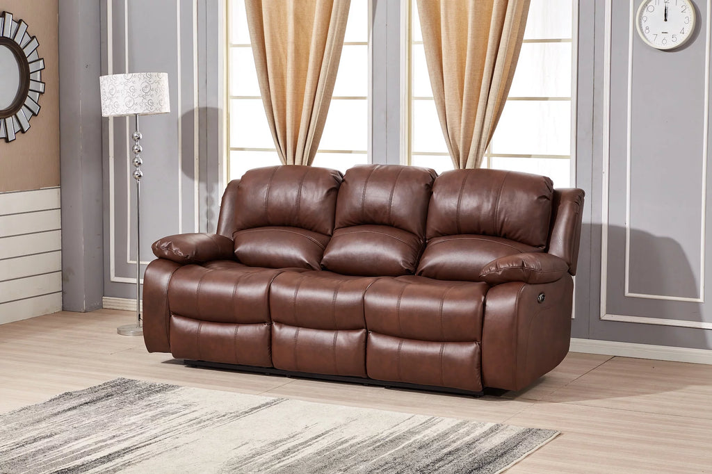 Power Reclining Bonded Leather Living Room Set K22510