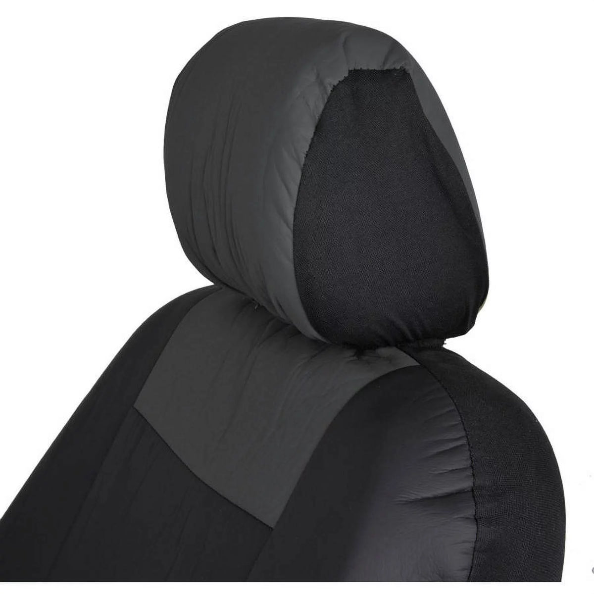 2-Tone PU Leather Car Seat Covers with Steering Wheel Cover N1682