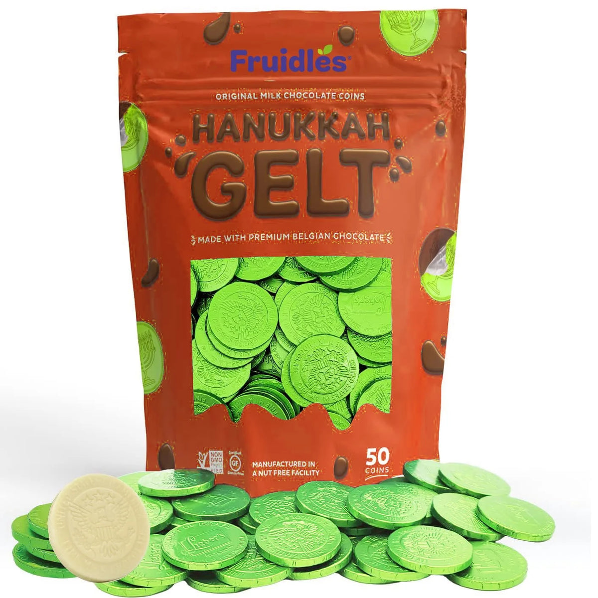 White Milk Chocolate Coins 50-Pack O8449