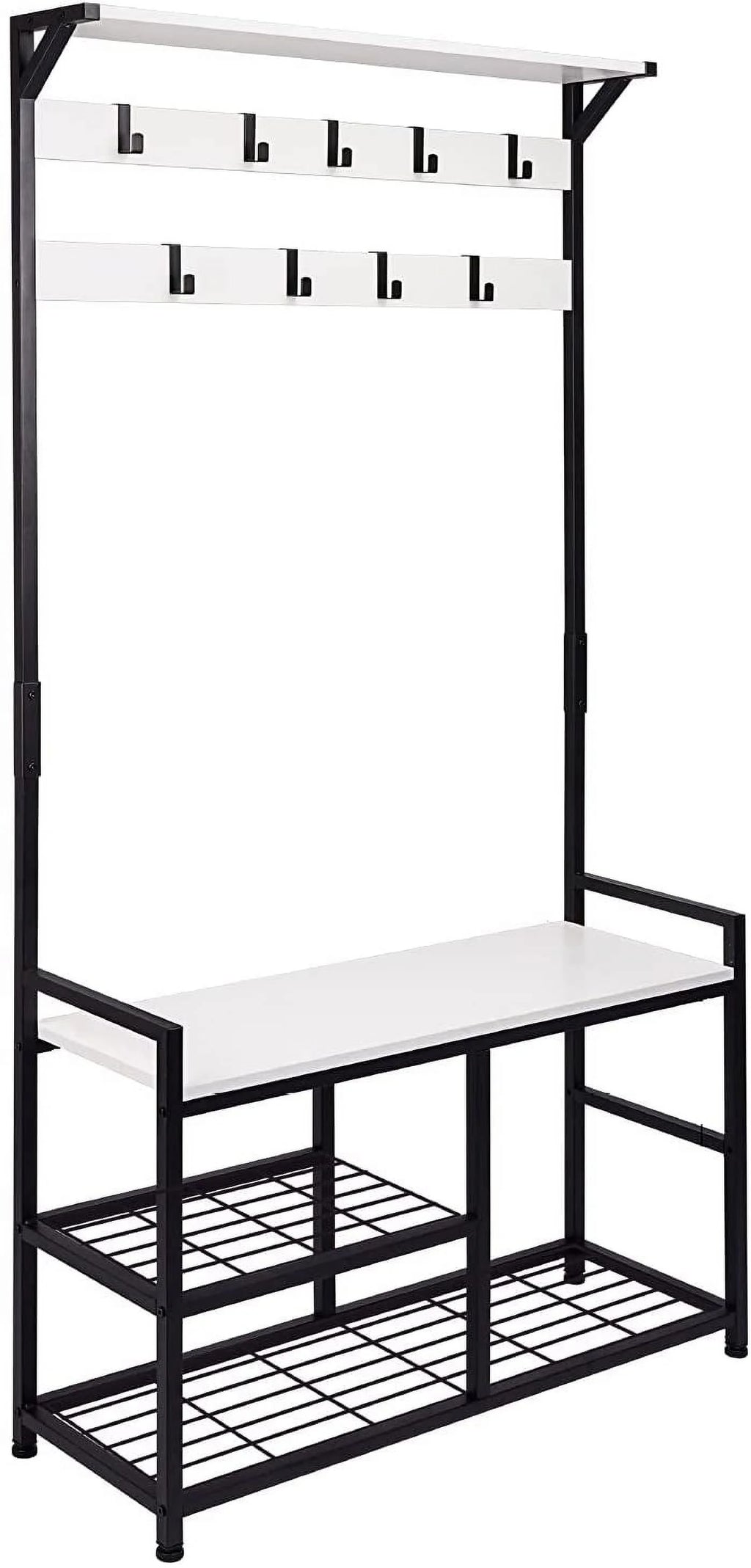 Coat Rack Shoe Bench with Metal Frame I4488