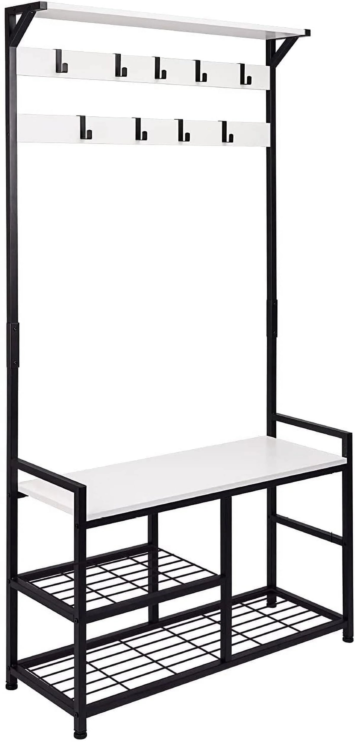 Coat Rack Shoe Bench with Metal Frame I4488