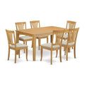 Oak Dinette Table & 6 Chairs U8592