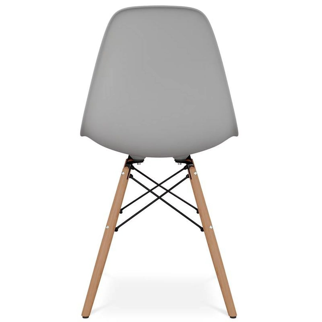 Plastic and Beech Wood Dining Chair Y43822