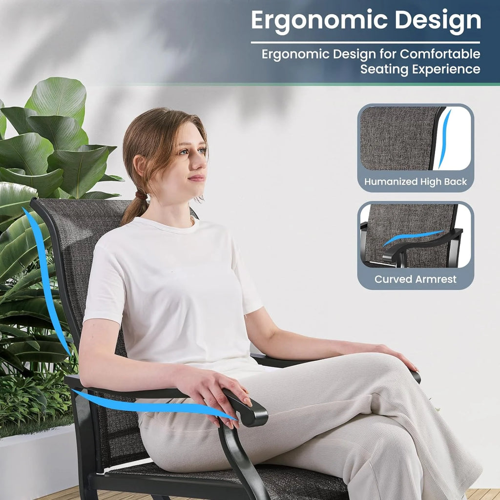Set of 2 Swivel Outdoor Dining Chairs S331952