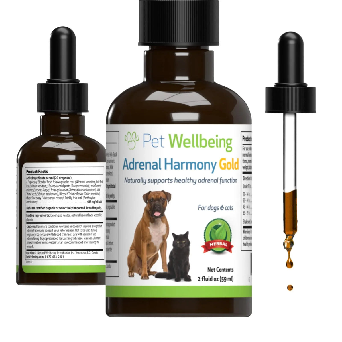 Herbal Supplement for Dog Adrenal Health V6903