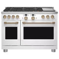 Matte White Double Oven Dual Fuel Range F3103