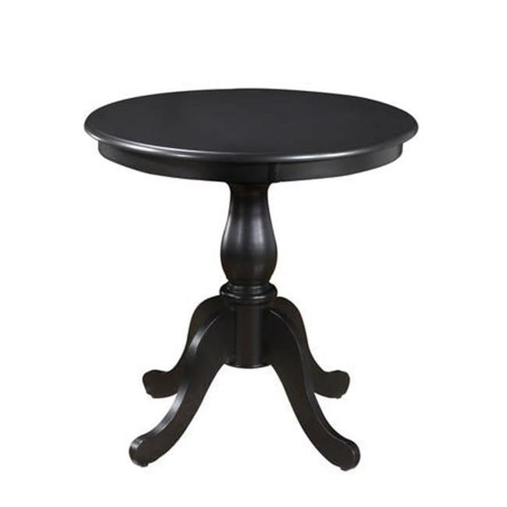 30" Round Pedestal Table in Antique Black H9560