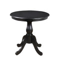 30" Round Pedestal Table in Antique Black H9560