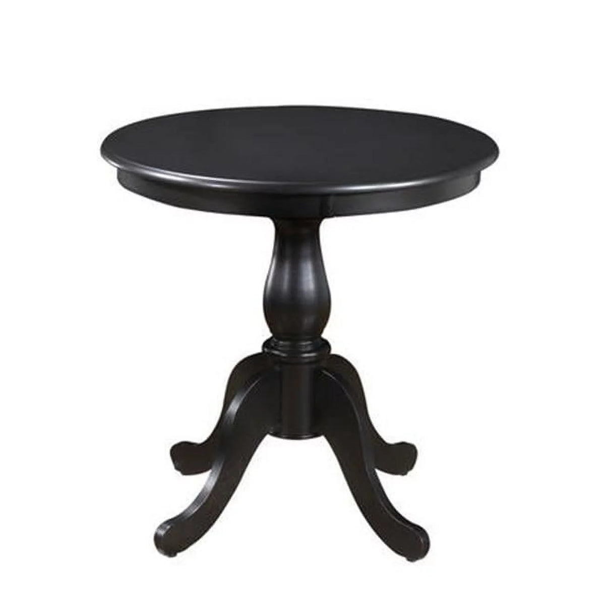 30" Round Pedestal Table in Antique Black H9560