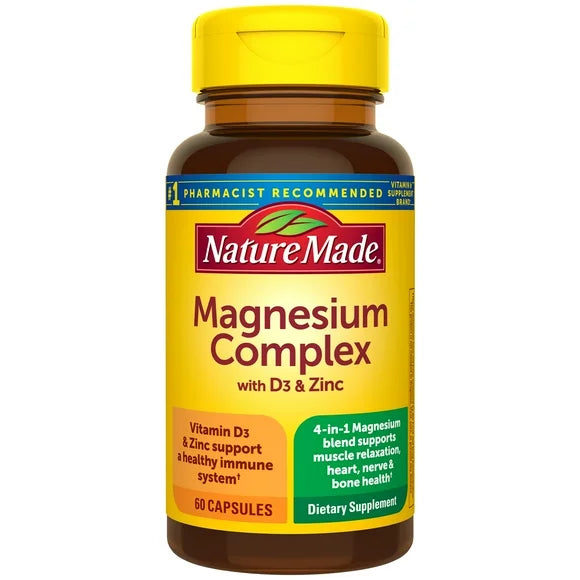 Magnesium Complex with Vitamin D & Zinc Capsules, 90 Ct E54308