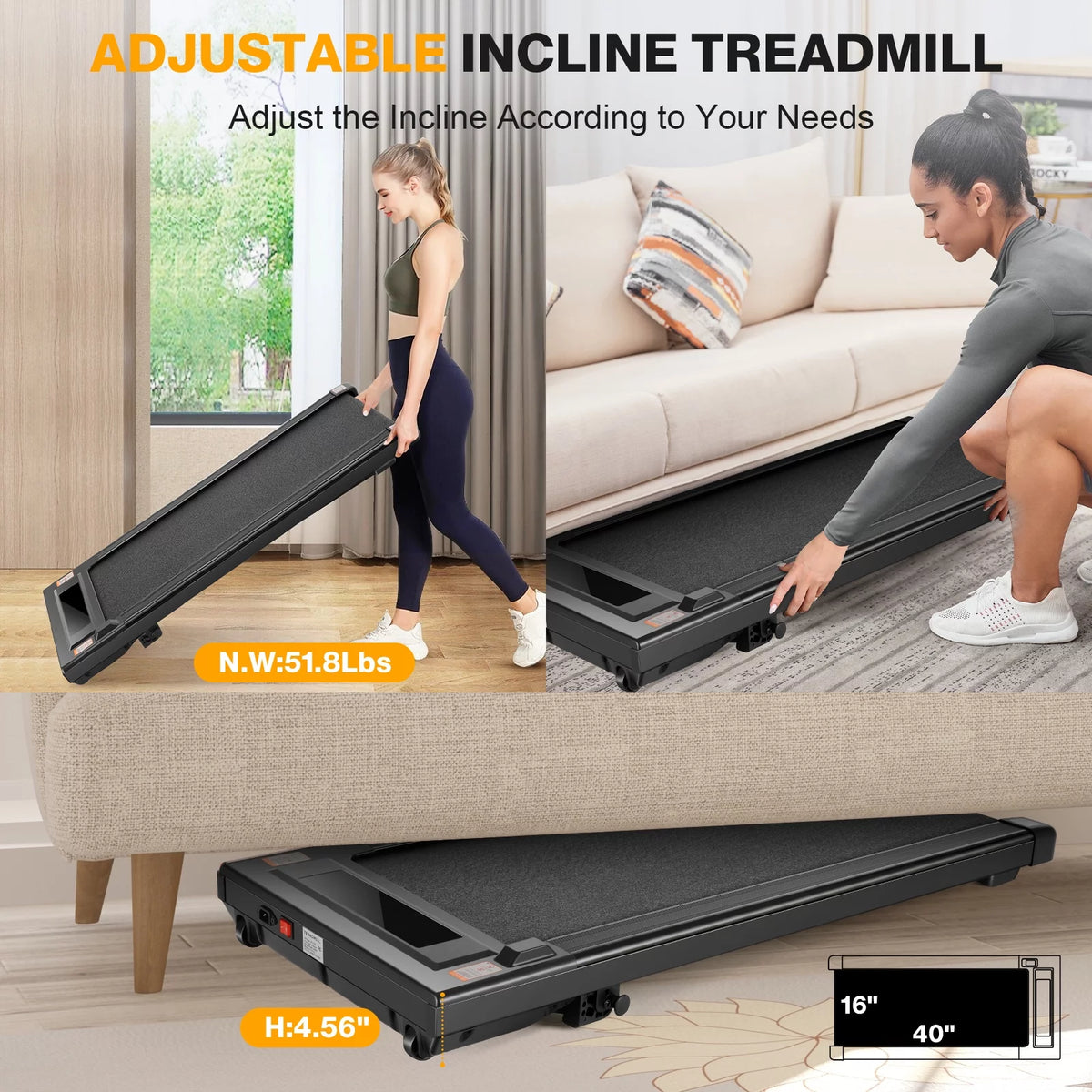 2.5HP Incline Compact Treadmill U533496