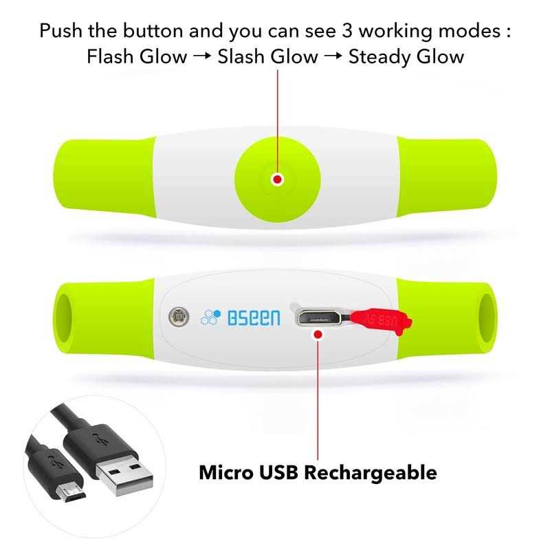 Light Rechargeable LED Dog Collar V950