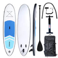 Inflatable Stand Up Paddle Board with Backpack, Non-Slip Deck, Leash, Paddle and Pump (Blue/Teal) V200