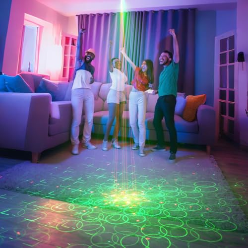 Sound Activated Mini Laser Light Projector with Remote Control N540001