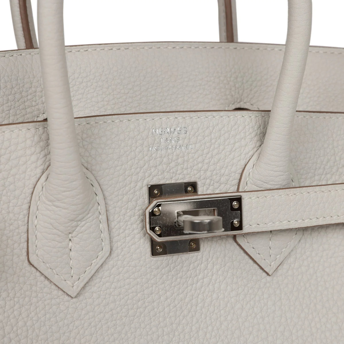 Birkin 25 Gris Pale Togo Palladium Hardware W77037