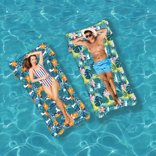 Oversized Inflatable Pool Floats Lounge 2 Pack Z74265