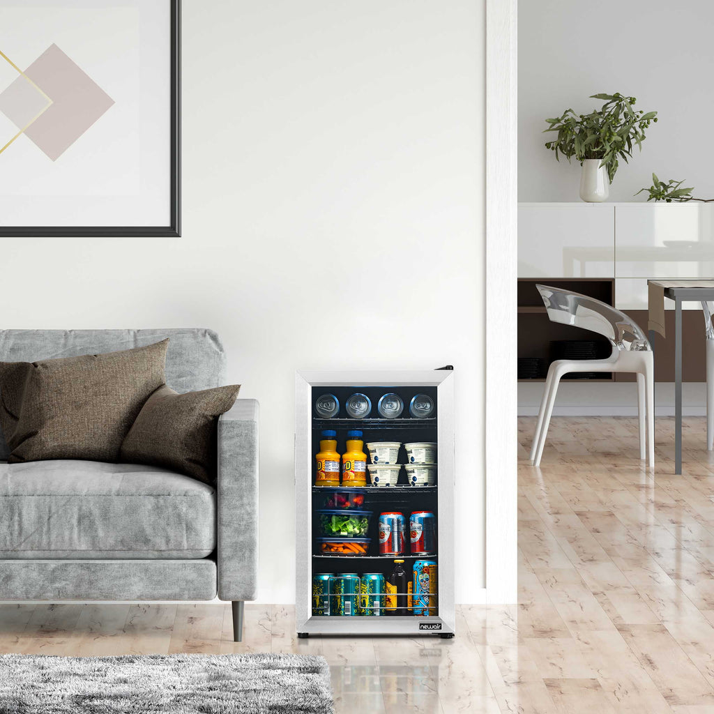 100 Can Stainless Steel Beverage Refrigerator K4264