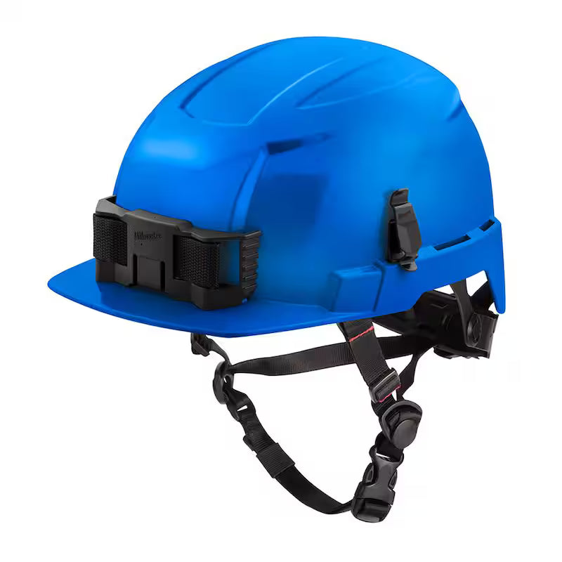 Blue Type 2 Class E Front Brim Non-Vented Safety Helmet 2-Pack G23512