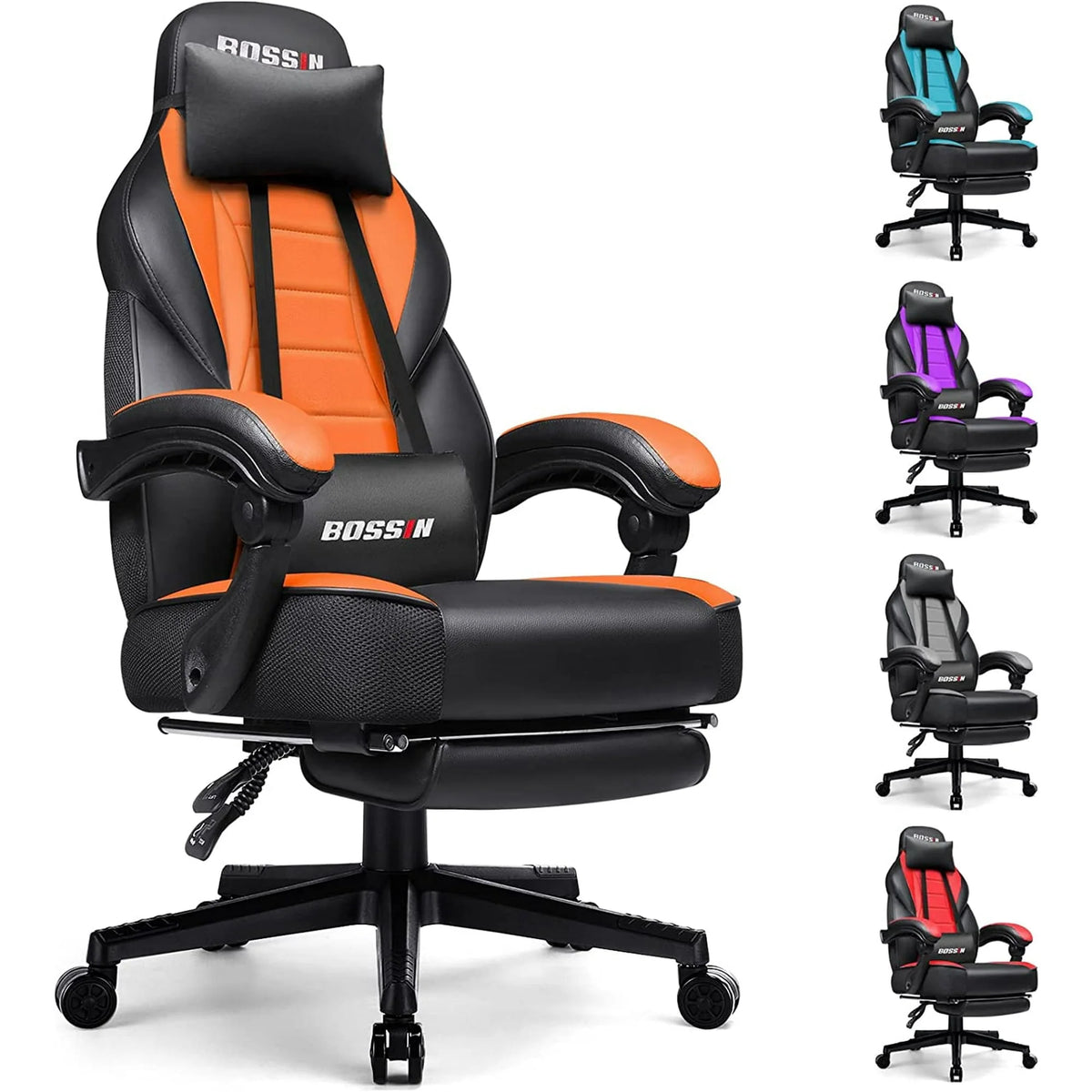 Gaming Chair with Footrest P96013